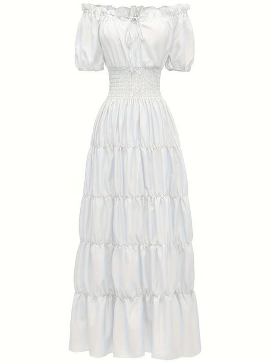 Off Shoulder Chemise Dress