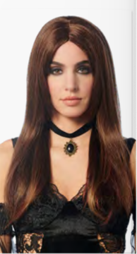 Gothic Goddess Brown Wig