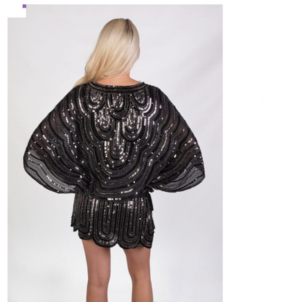 Beaded Dress Black