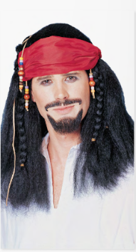Buccaneer Wig w/Bandana