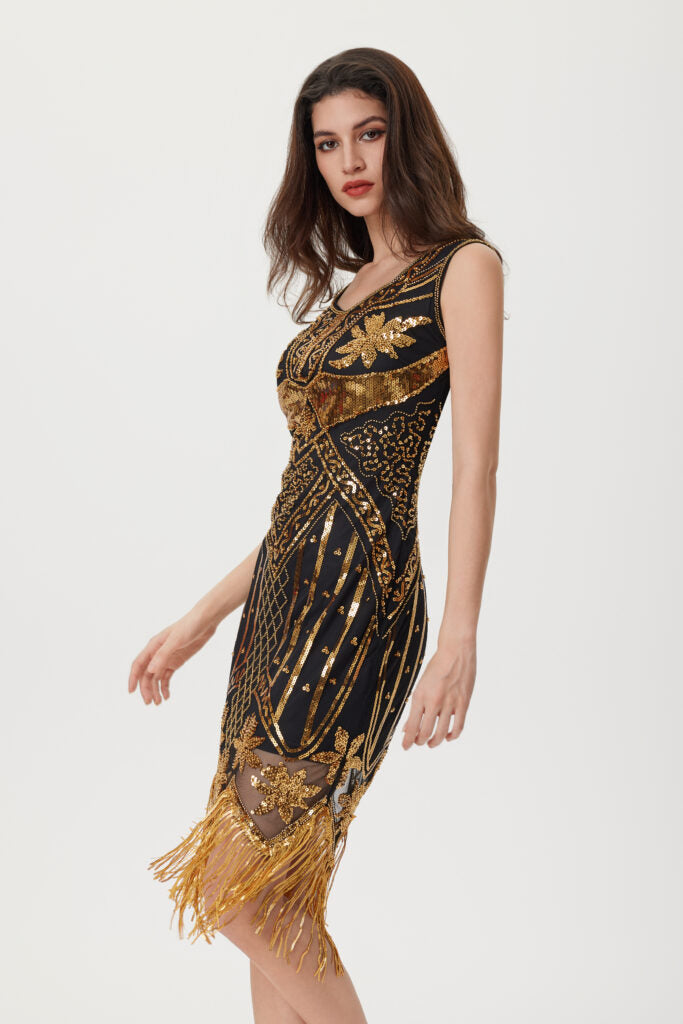 Retro Vintage Deco Dress