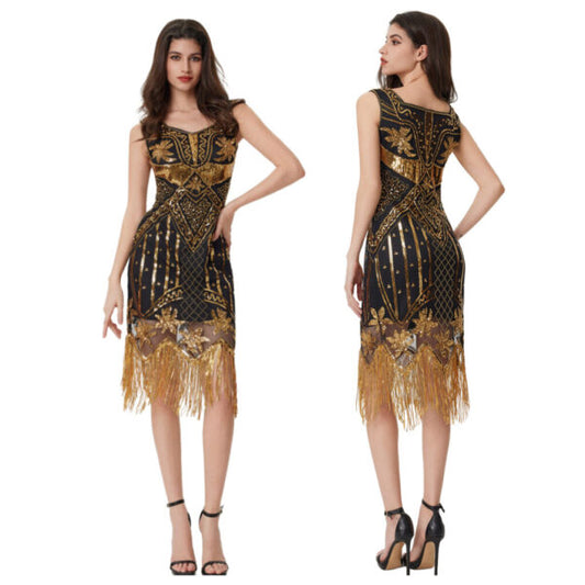 Retro Vintage Deco Dress