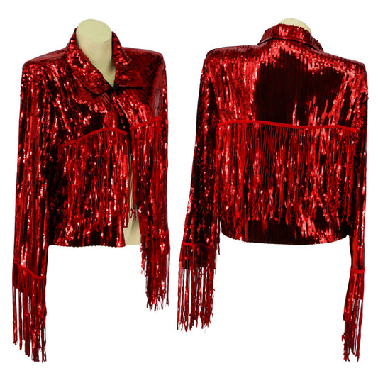 Tassel Fringe Sequin Jacket