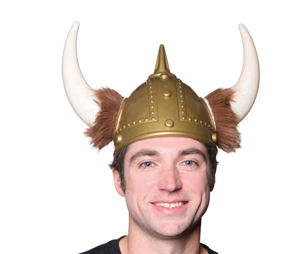 Deluxe Viking Helmet w/Fur