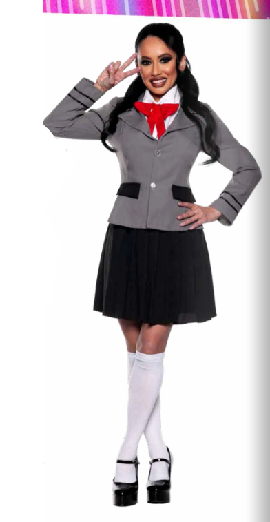 Anime Cosplay Schoolgirl