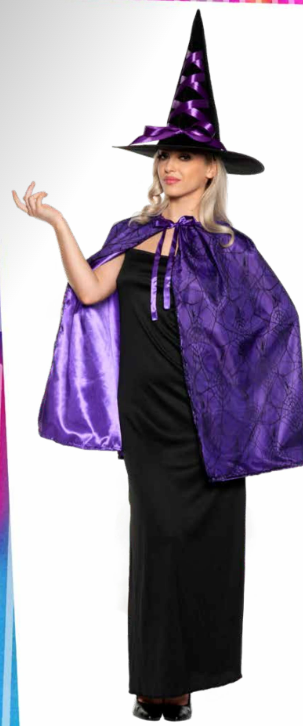 Witch Cape & Hat Set