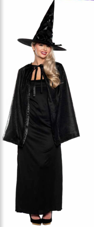 Witch Cape & Hat Set