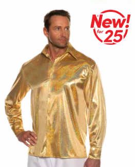 70's  Metallic Disco Shirt
