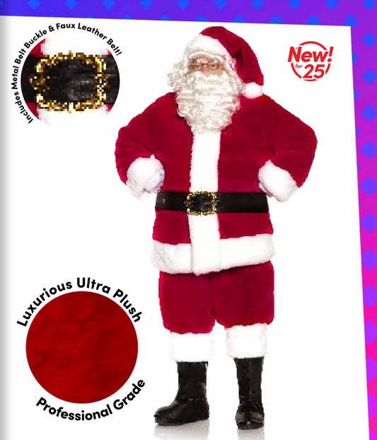 Luxurious Ultra Plush Professional Santa Suit