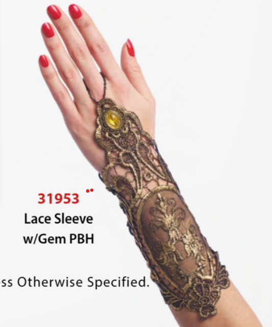 Glove Long Black Lace