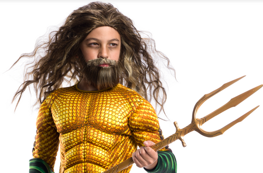 Aquaman Kids Wig & Beard Set