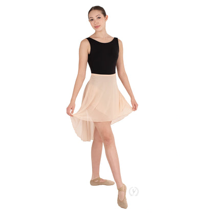 Dramatic Mesh Wrap Skirt