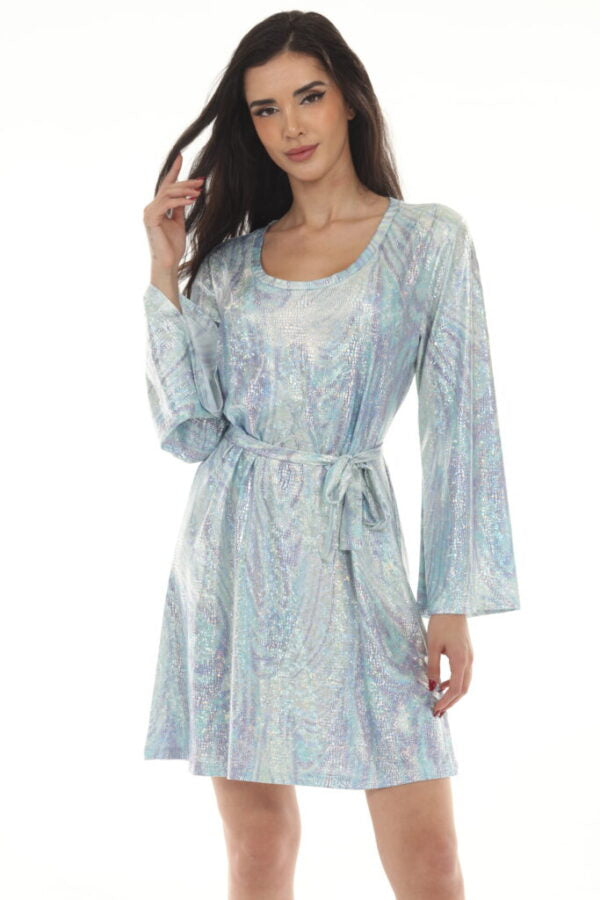 Metallic Swirl Hippie Dress