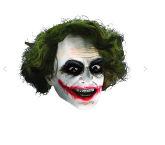 Joker 3/4 Mask with Hair