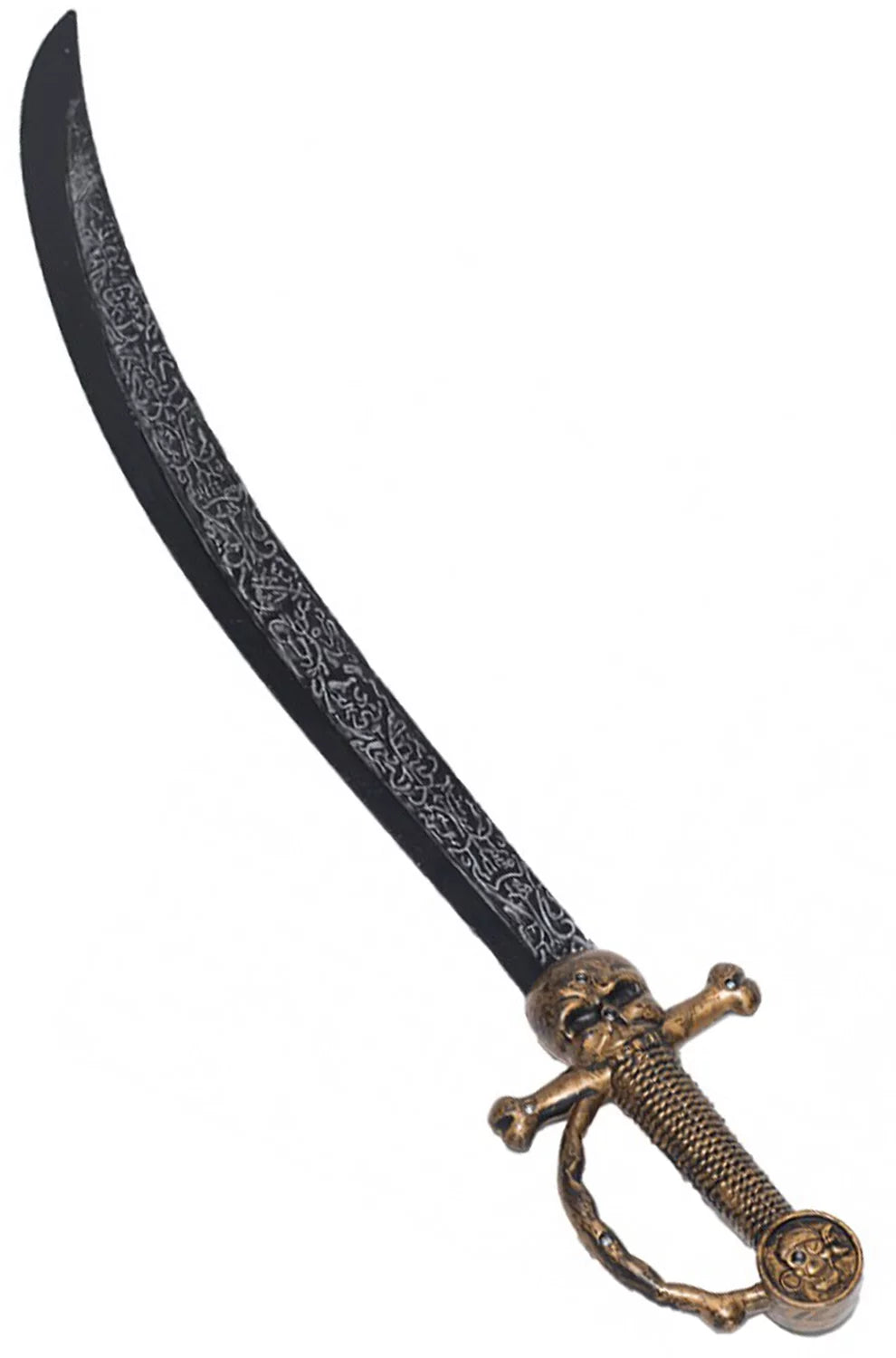 Solid Black Pirate Sword Large (curved)