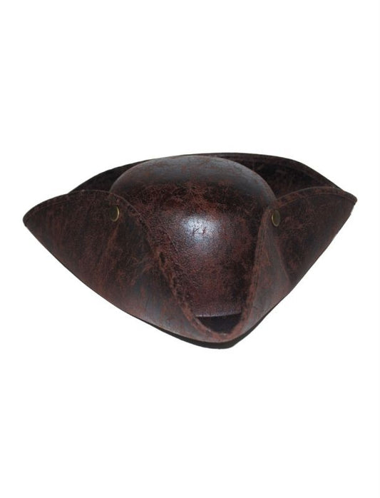 Brown Tricorn Pirate Hat