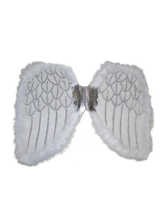 14.2"x18.9" White and Silver Wings