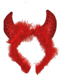 Headband-Devil Horns-Fur