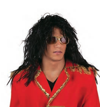 Wig Rocker-Long Black