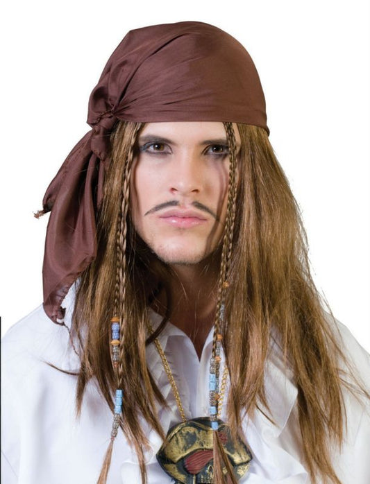 Pirate wig with Bandana