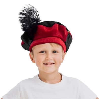 Cap-Plush-Red/Blk