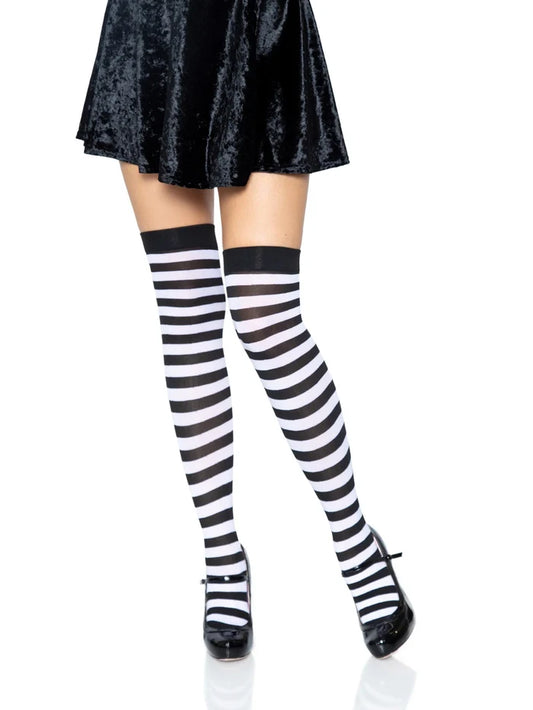 Stripped Nylon Stockings