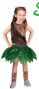 Skirt-Tahiti w/Leaves