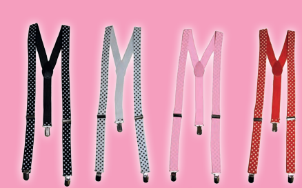 Suspenders-Polka Dots