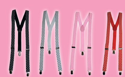 Suspenders-Polka Dots