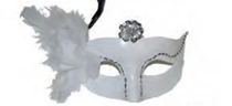 Mask-Jewel/Feather/Flower
