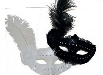 Mask-Lace/Sequin/Feather