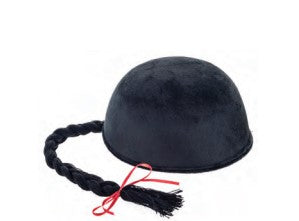 Hat Chinese w/Ponytail