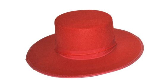 Spanish Felt Hat-Red