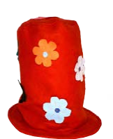 Hat Felt  with Flower