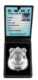 Flip Out Cop Badge