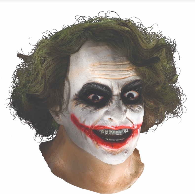 Joker Adult Mask with Hair