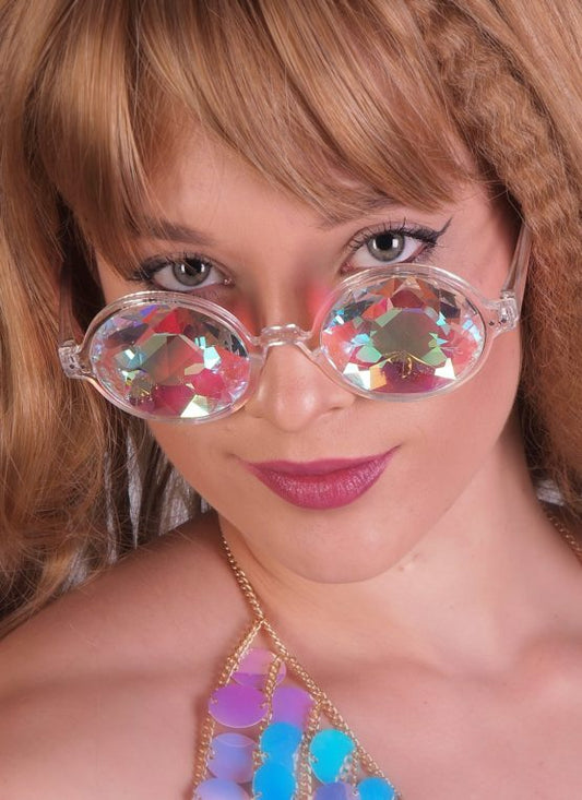 Kaleidoscope Glasses Blk, Round frame