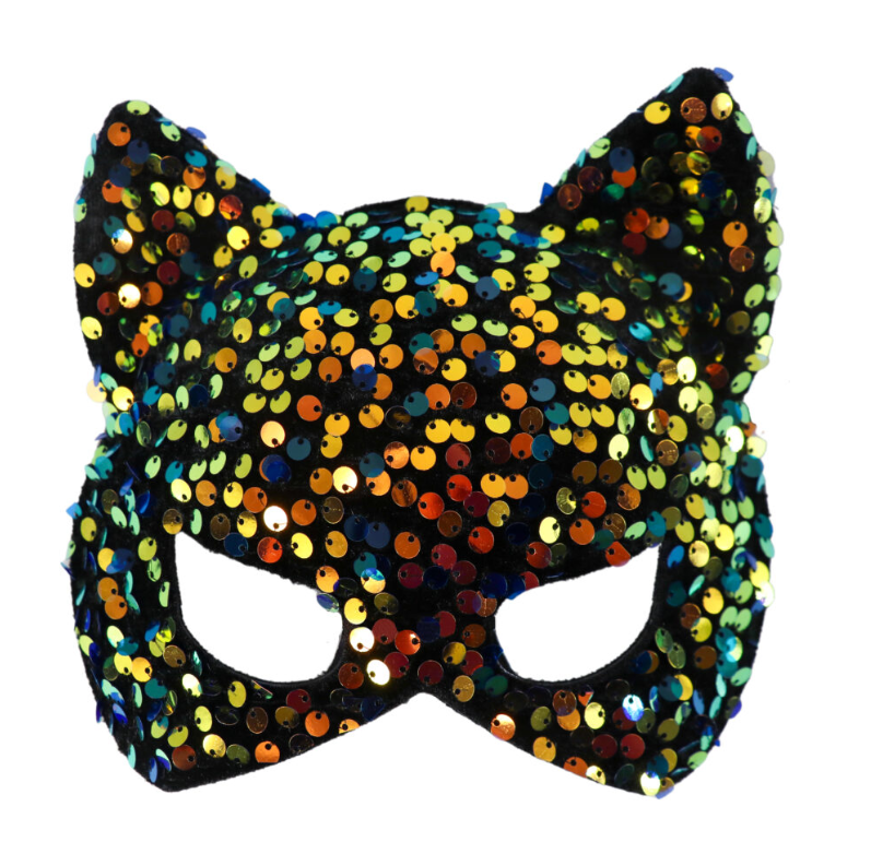Cat Sequins Mask