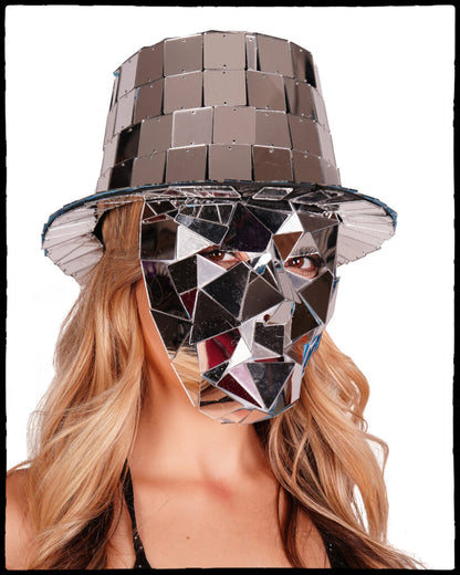 Mirror-Like Hat and Face Mask