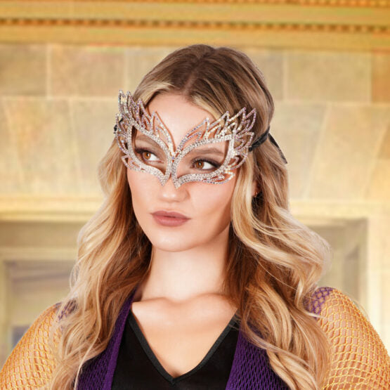 S Rhinestone Luxury Crystal Party Mask