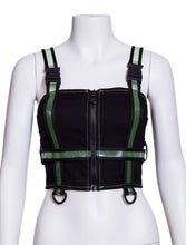 Load image into Gallery viewer, Punk Vest with Transparent Mesh Tape Buckles
