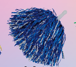 Metallic Two Tone Pompoms