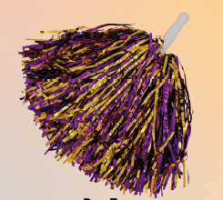 Metallic Two Tone Pompoms