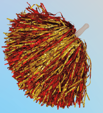Metallic Two Tone Pompoms