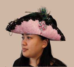 Soft Pink Pirate Hat