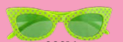Polka Dot 50's Glasses