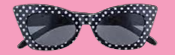 Polka Dot 50's Glasses