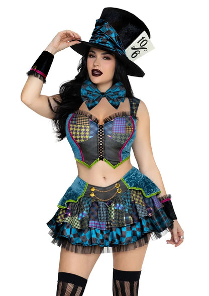 Darling Mad Hatter Top and Skirt