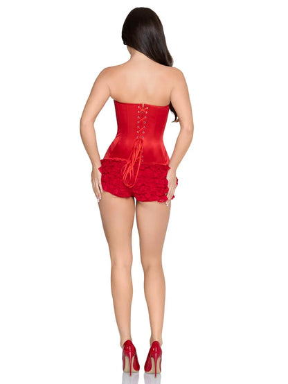 Steel Boned Satin Corset
