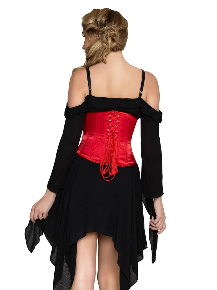 Steel Boned Satin Waist Cincher